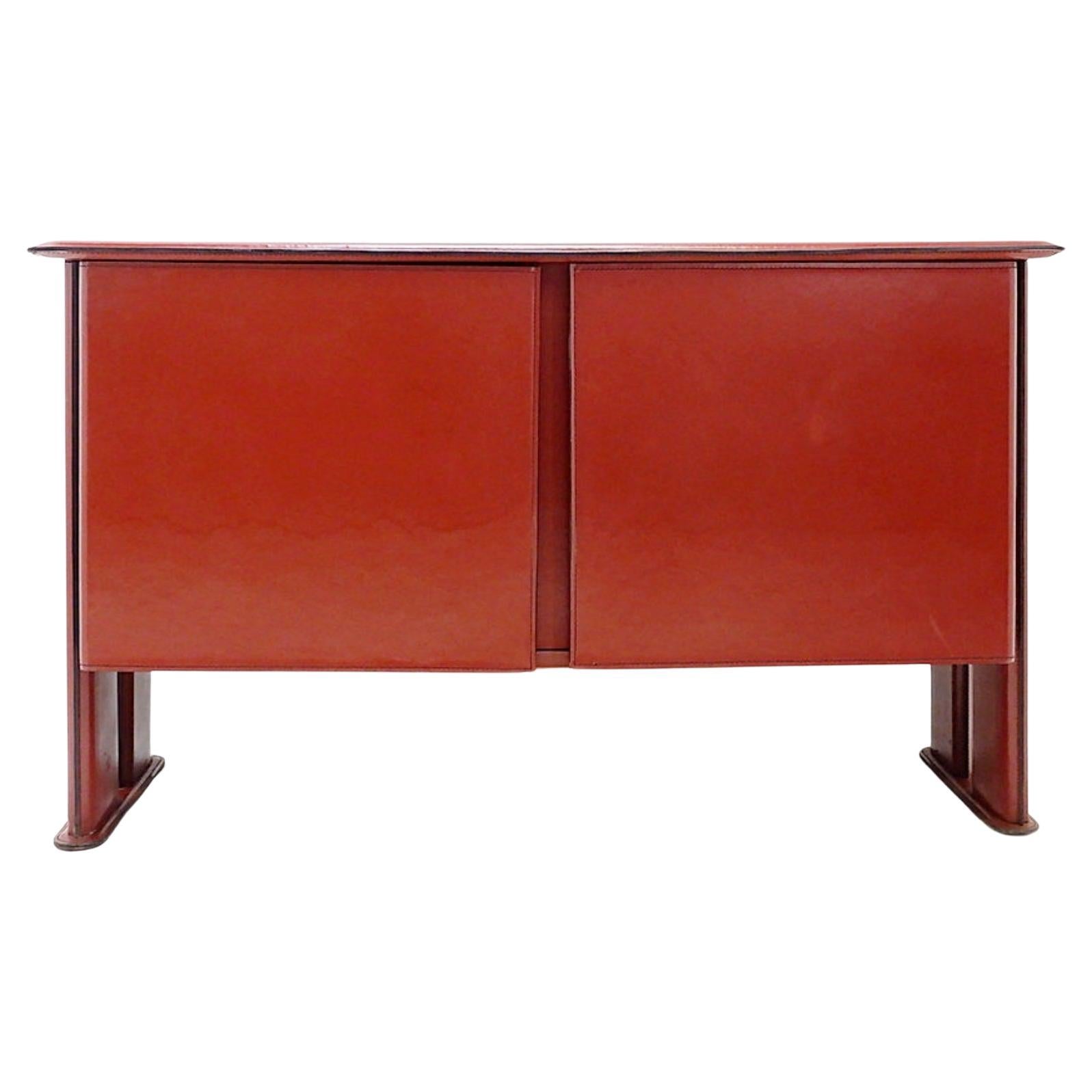 Leather sideboard by De Couro of Brazil - 1980s - 2 available