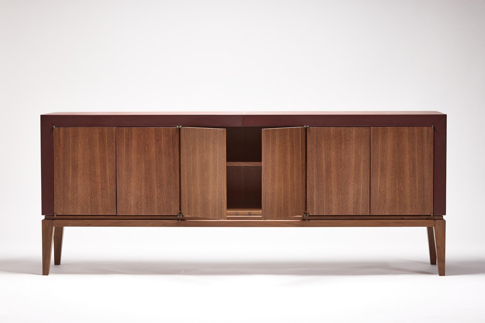 Modern Leather Sideboards by Reda Amalou, One-Off, 2019, Gallery Collection