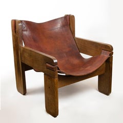 Leather "Sillon Toro" by architect Ricardo Blanco