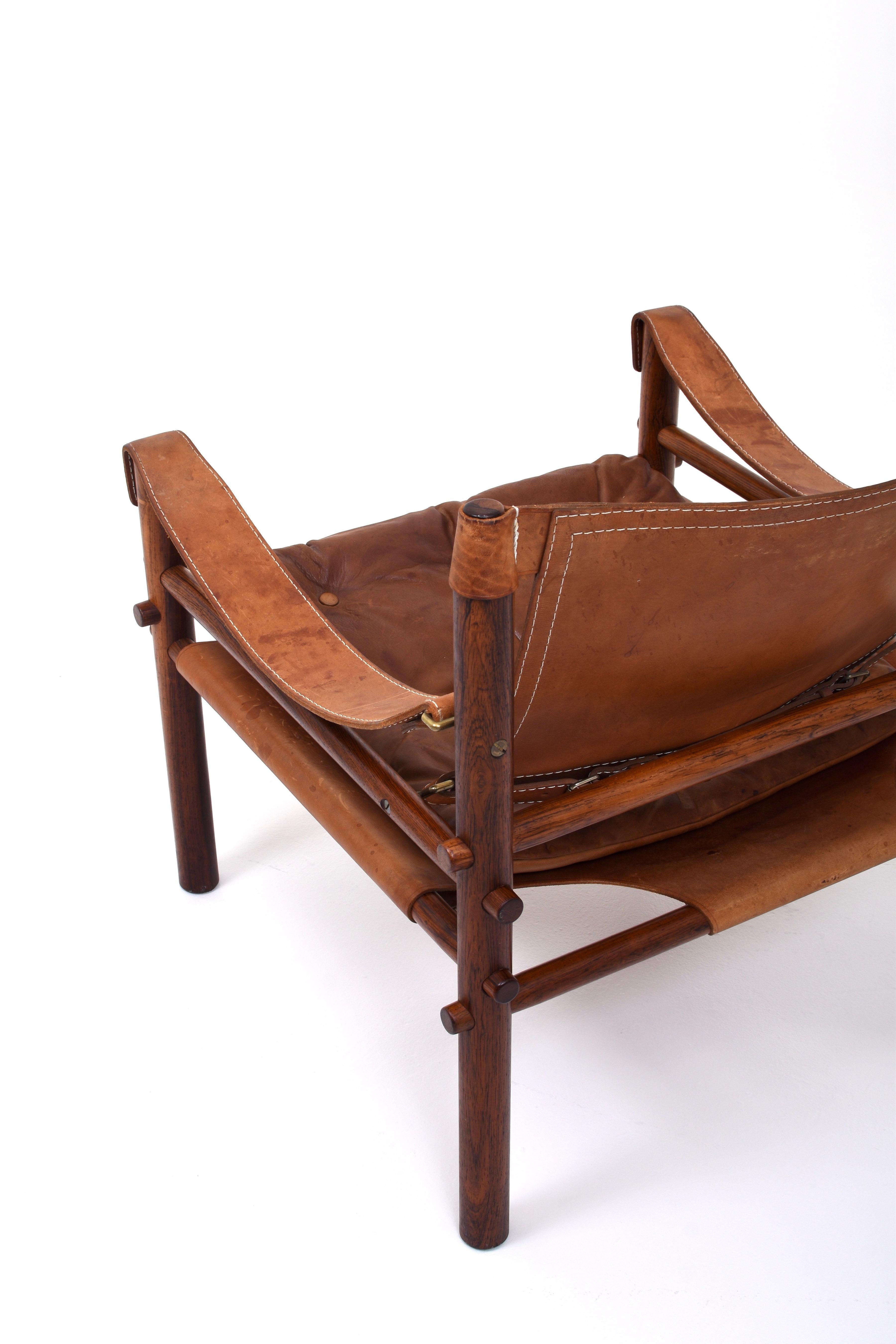 Leather Sirocco Armchair by Arne Norell, 1960s For Sale 2