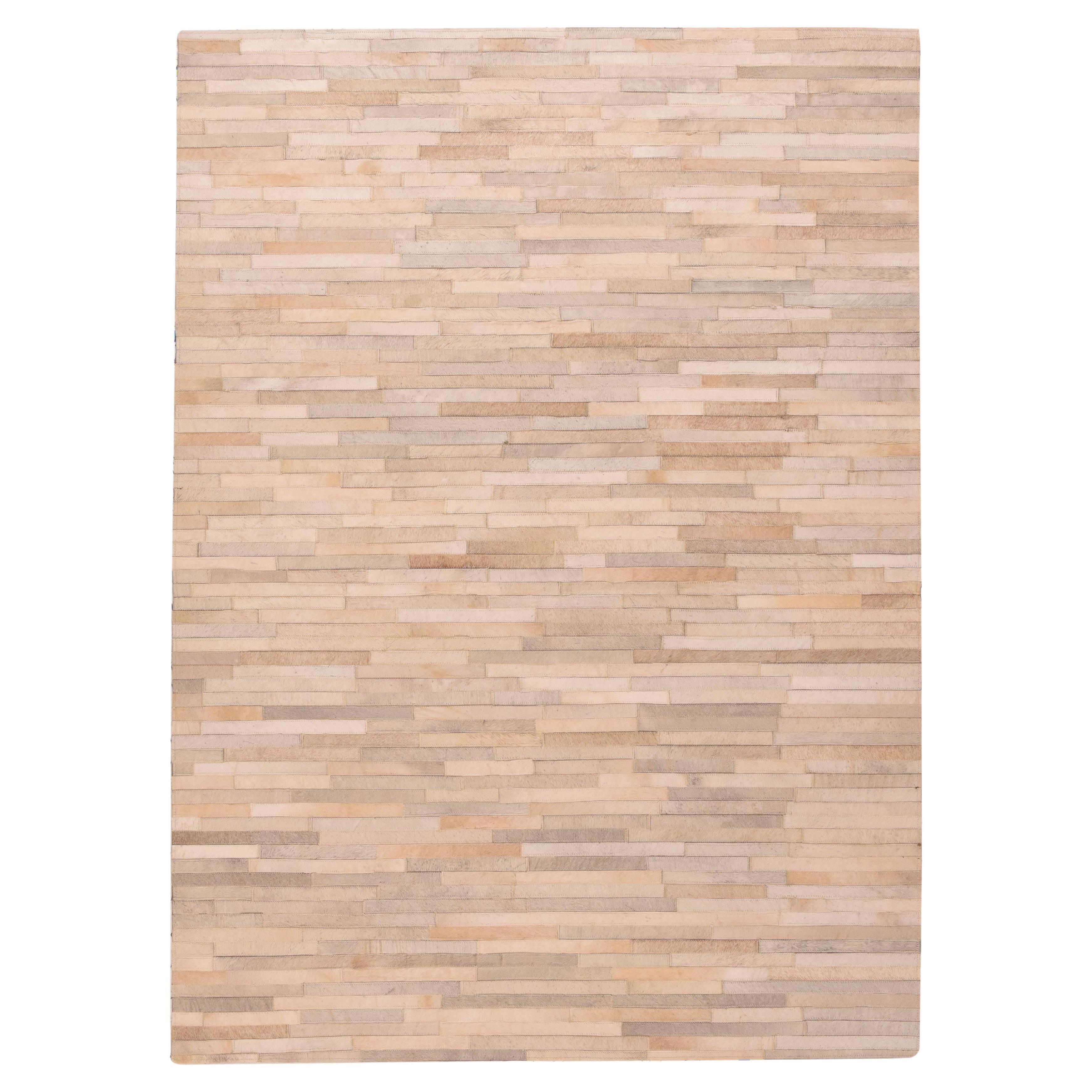 Leather Skin Rug 5'0" x 8'0" For Sale