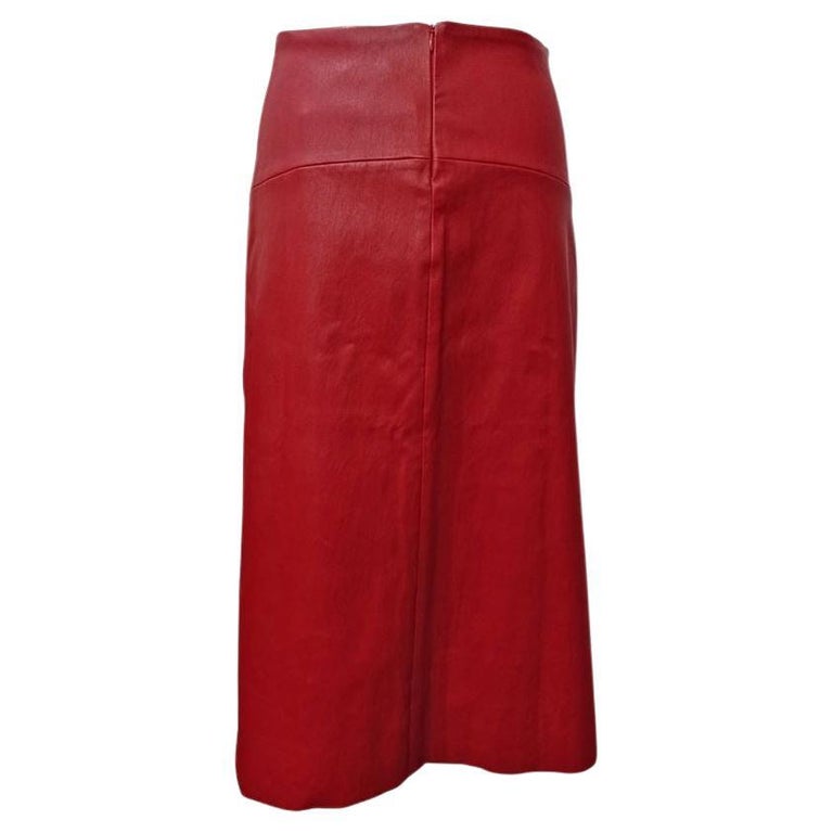 Stouls Paris Leather skirt size M at 1stDibs