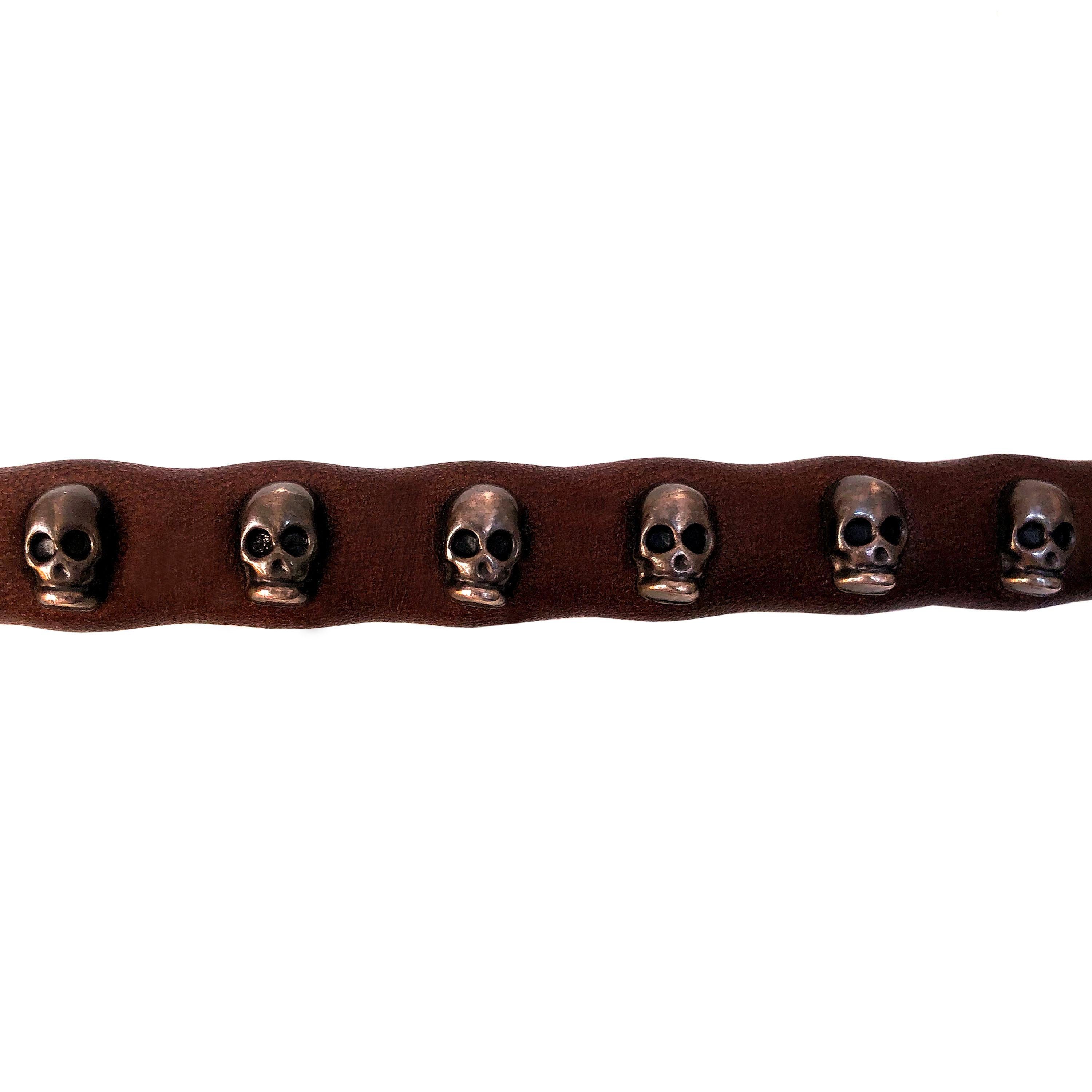 skull hand belt