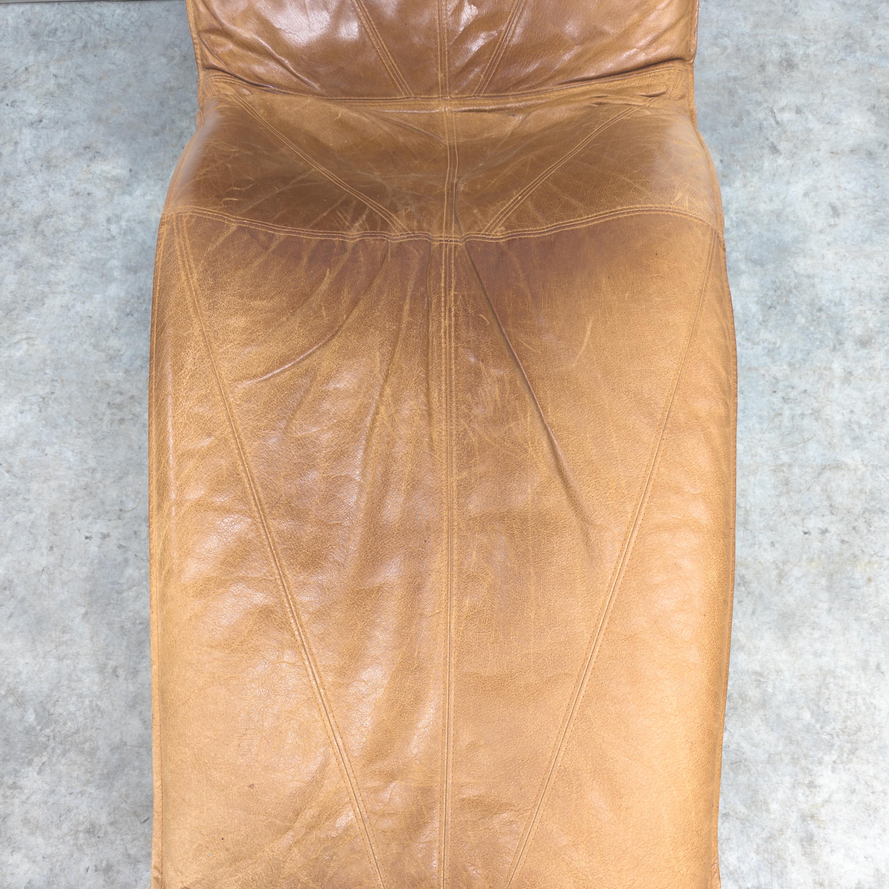 Leather Skye lounge chair by Tord Björklund for Ikea, 1980s 3
