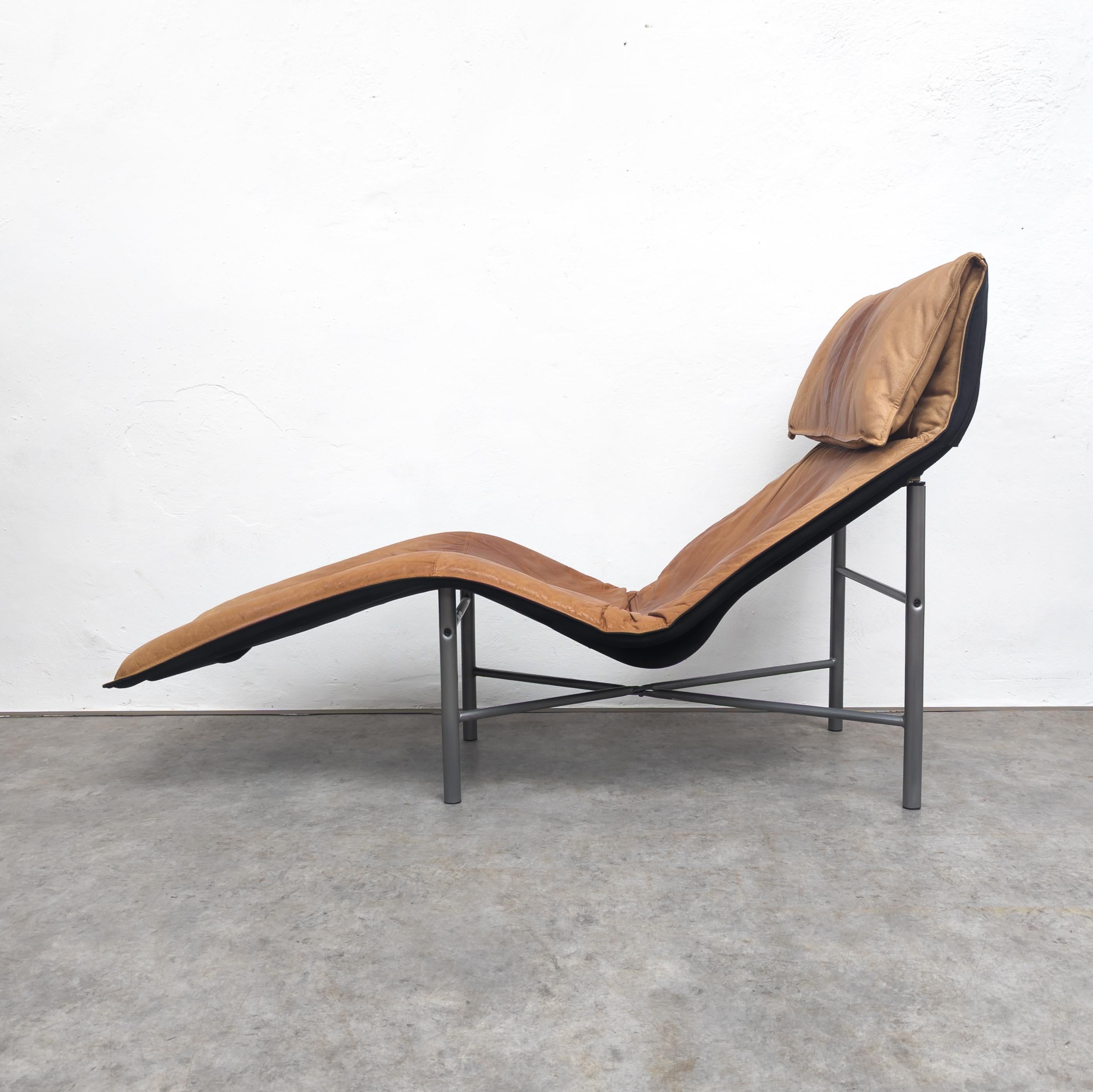 Swedish Leather Skye lounge chair by Tord Björklund for Ikea, 1980s