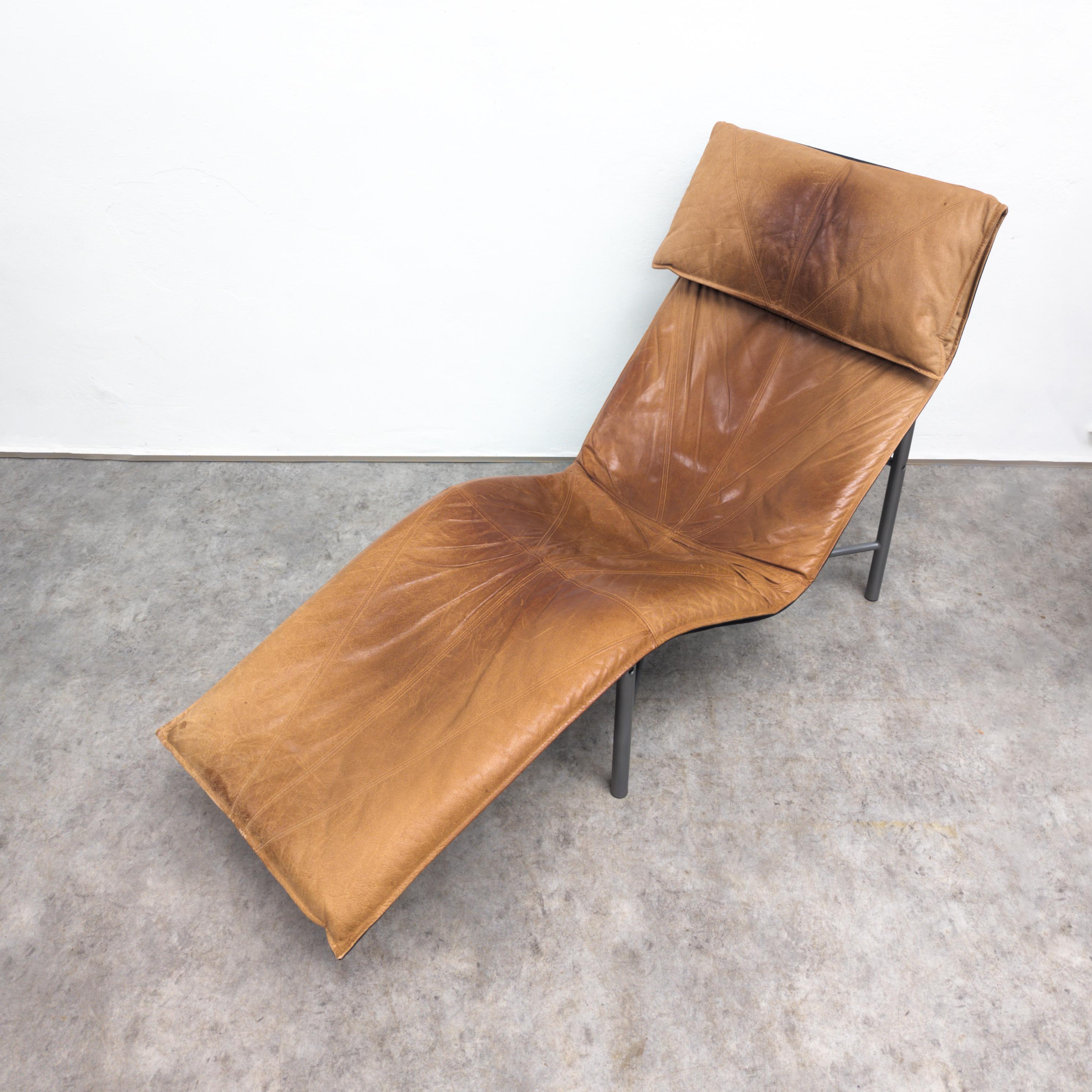 Leather Skye lounge chair by Tord Björklund for Ikea, 1980s In Good Condition In PRAHA 5, CZ