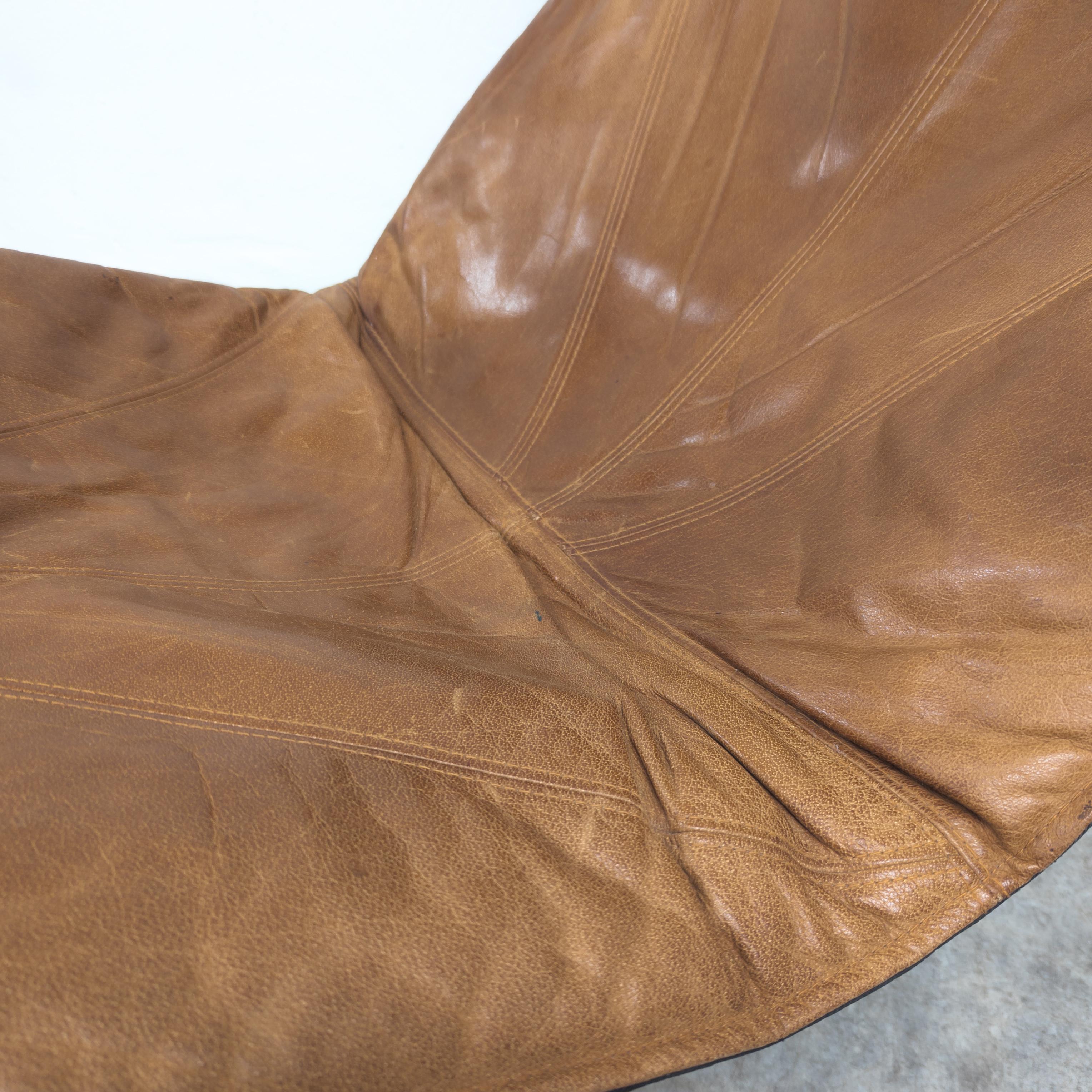 Leather Skye lounge chair by Tord Björklund for Ikea, 1980s 1