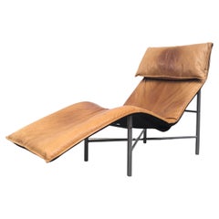 Vintage Leather Skye lounge chair by Tord Björklund for Ikea, 1980s