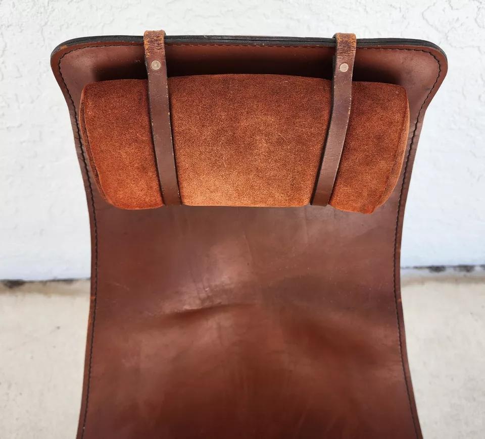 Leather Sling K Chair By WILLIAM KATAVOLOS For Sale 5