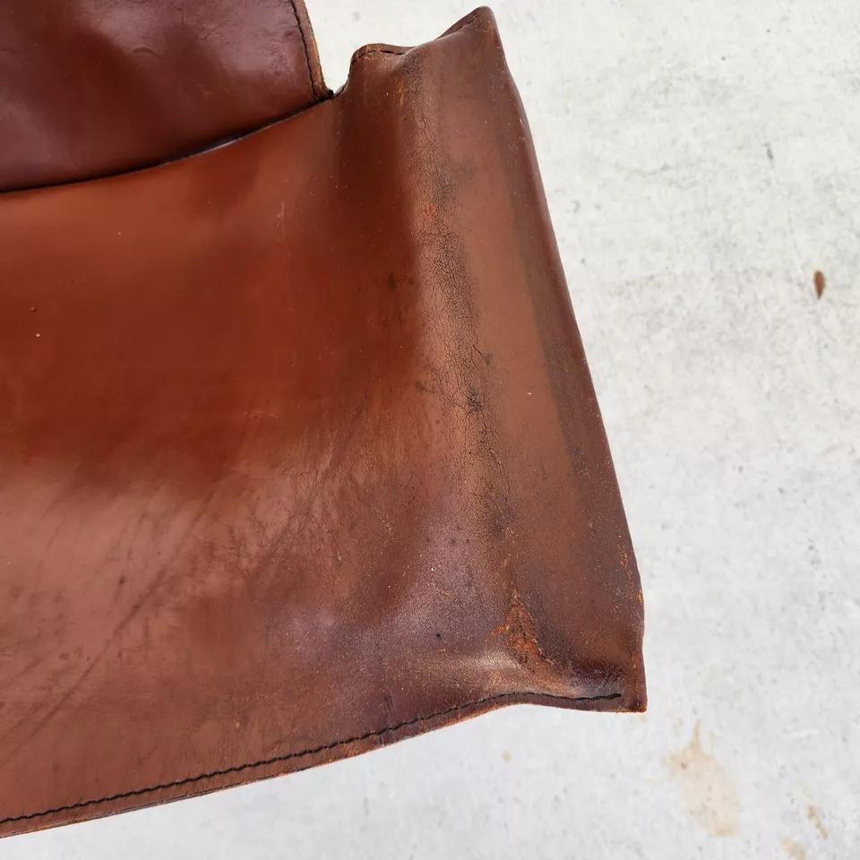 Leather Sling K Chair By WILLIAM KATAVOLOS For Sale 6