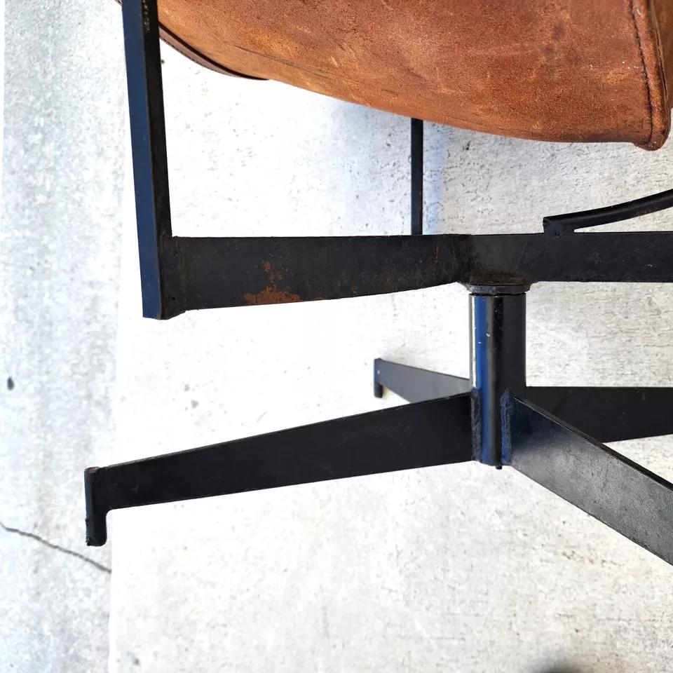 Leather Sling K Chair By WILLIAM KATAVOLOS For Sale 13