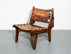 Leather Sling Lounger by Angel Pazmino