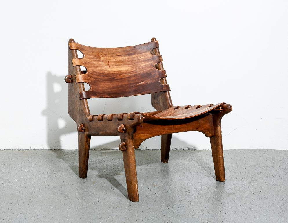 Chaise longue en cuir Angel Pazmino Bon état - En vente à Brooklyn, NY