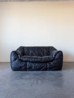 Sloop 2-Sitzer Sofa aus Leder von Michel Ducaroy für Ligne Roset