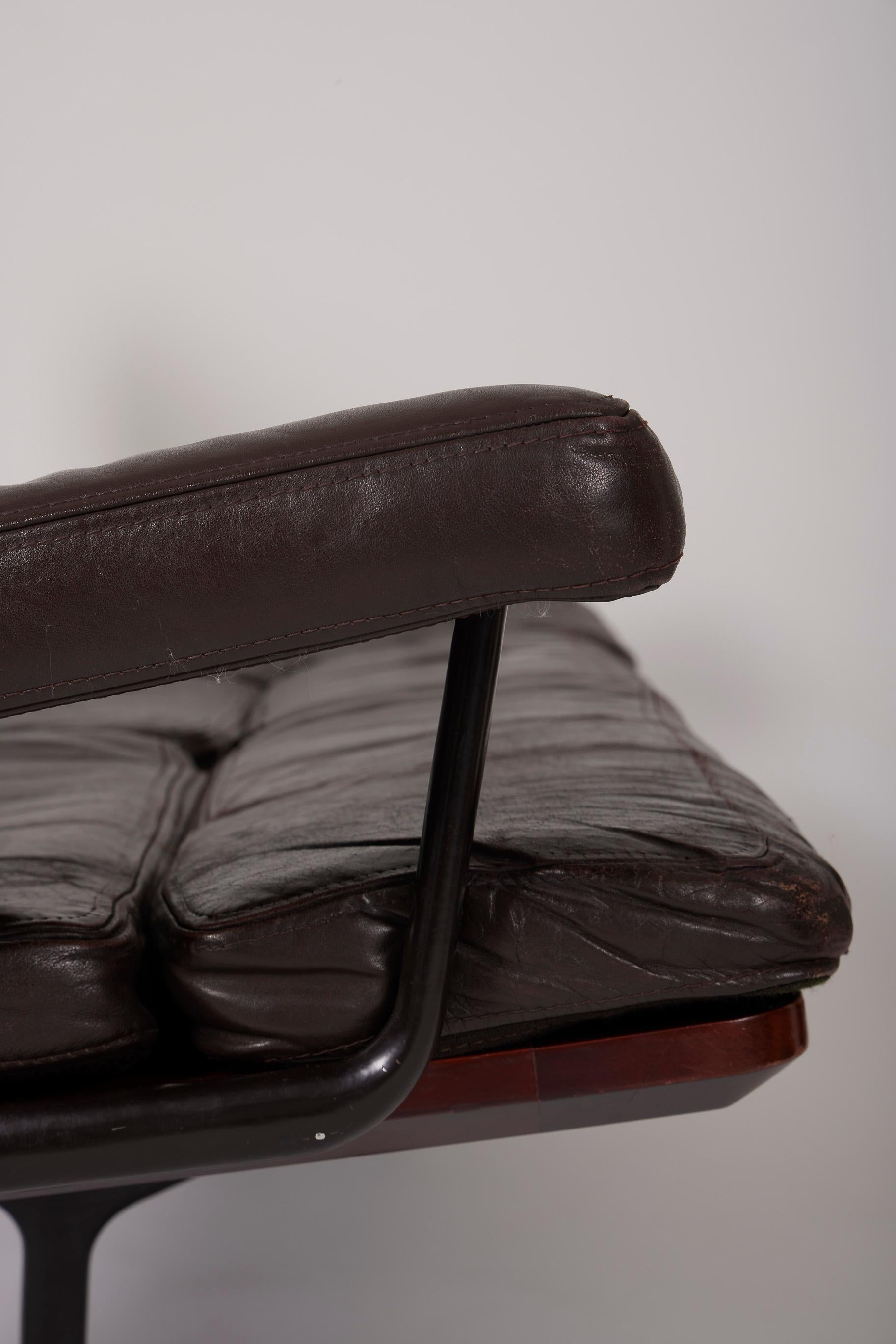 Leather sofa by Charles and Ray Eames 8