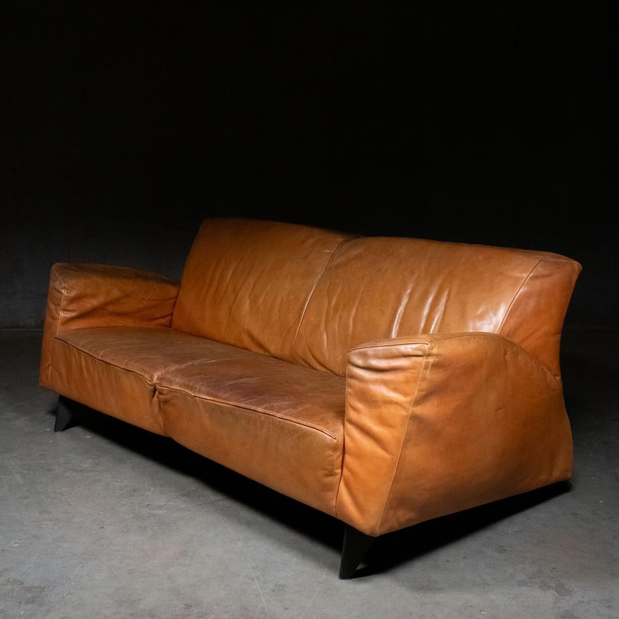 Mid-Century Modern Leather sofa by Gerard van DEN Berg for Montis