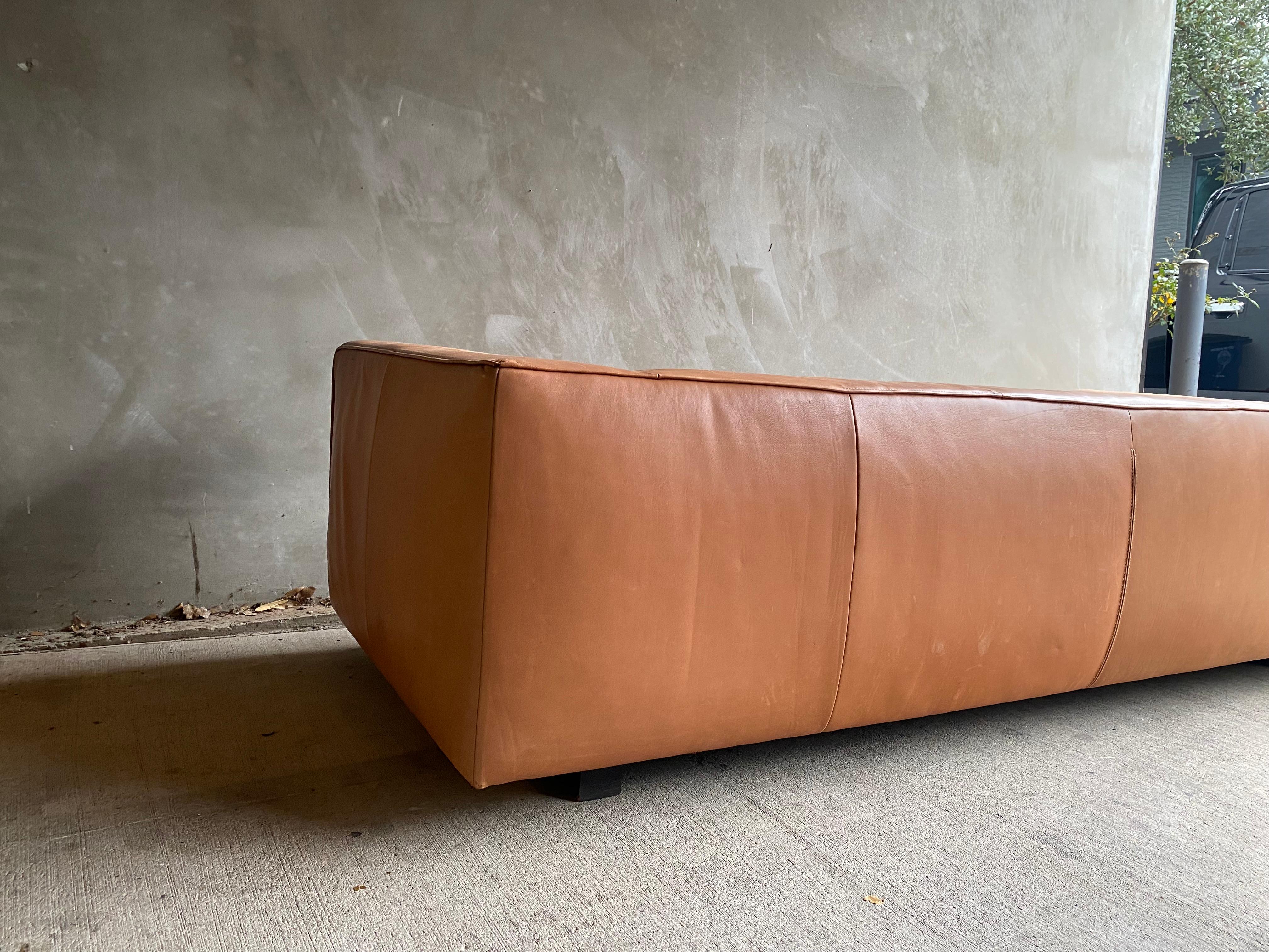 Leather Sofa by Gerard Van Den Berg, NL, 1980's 5