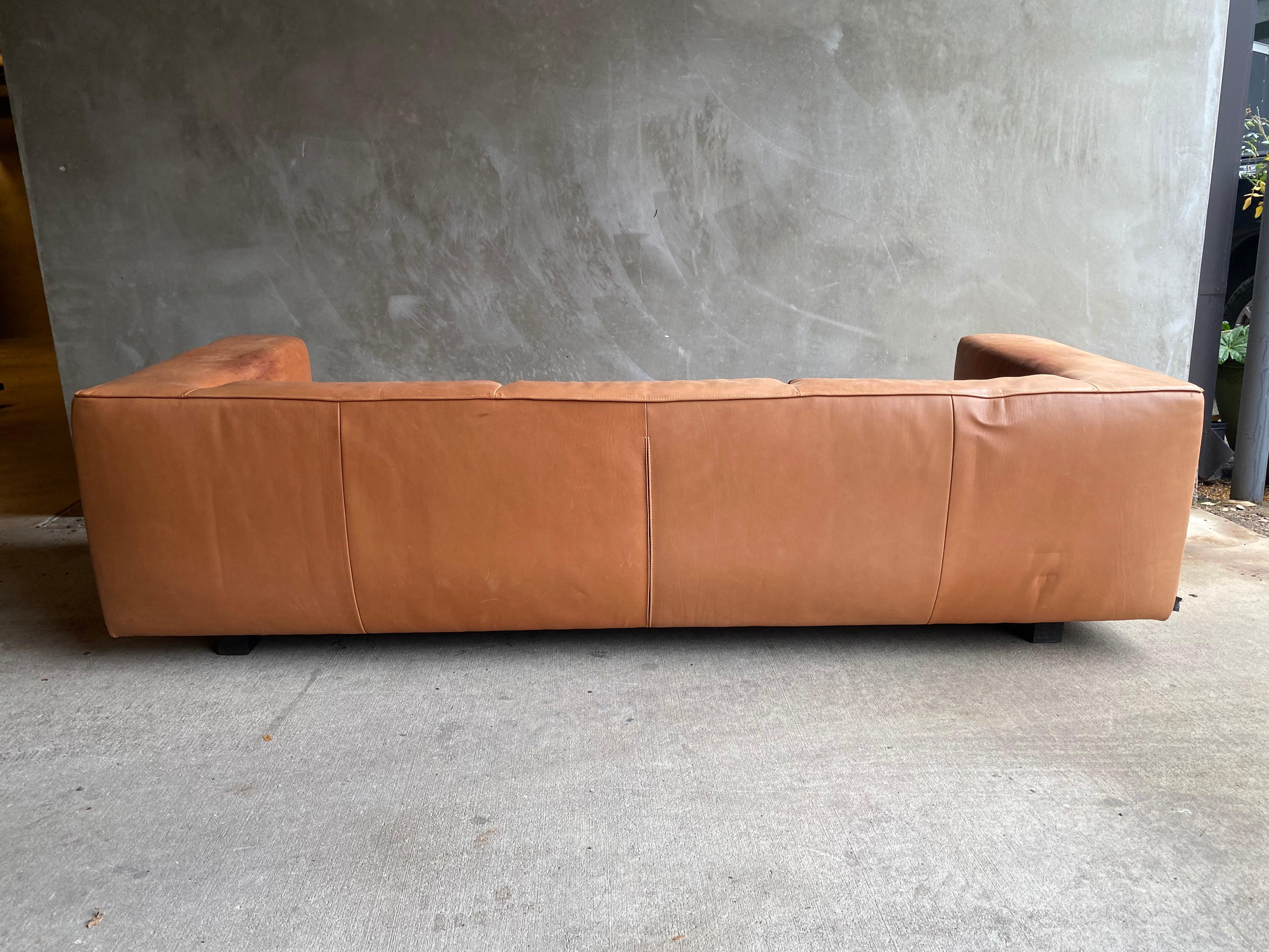 Leather Sofa by Gerard Van Den Berg, NL, 1980's 2