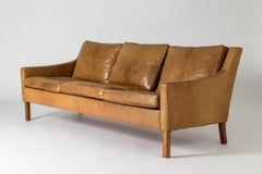 Leather Sofa by Ib Kofod-Larsen