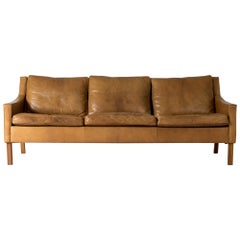 Leather Sofa by Ib Kofod Larsen