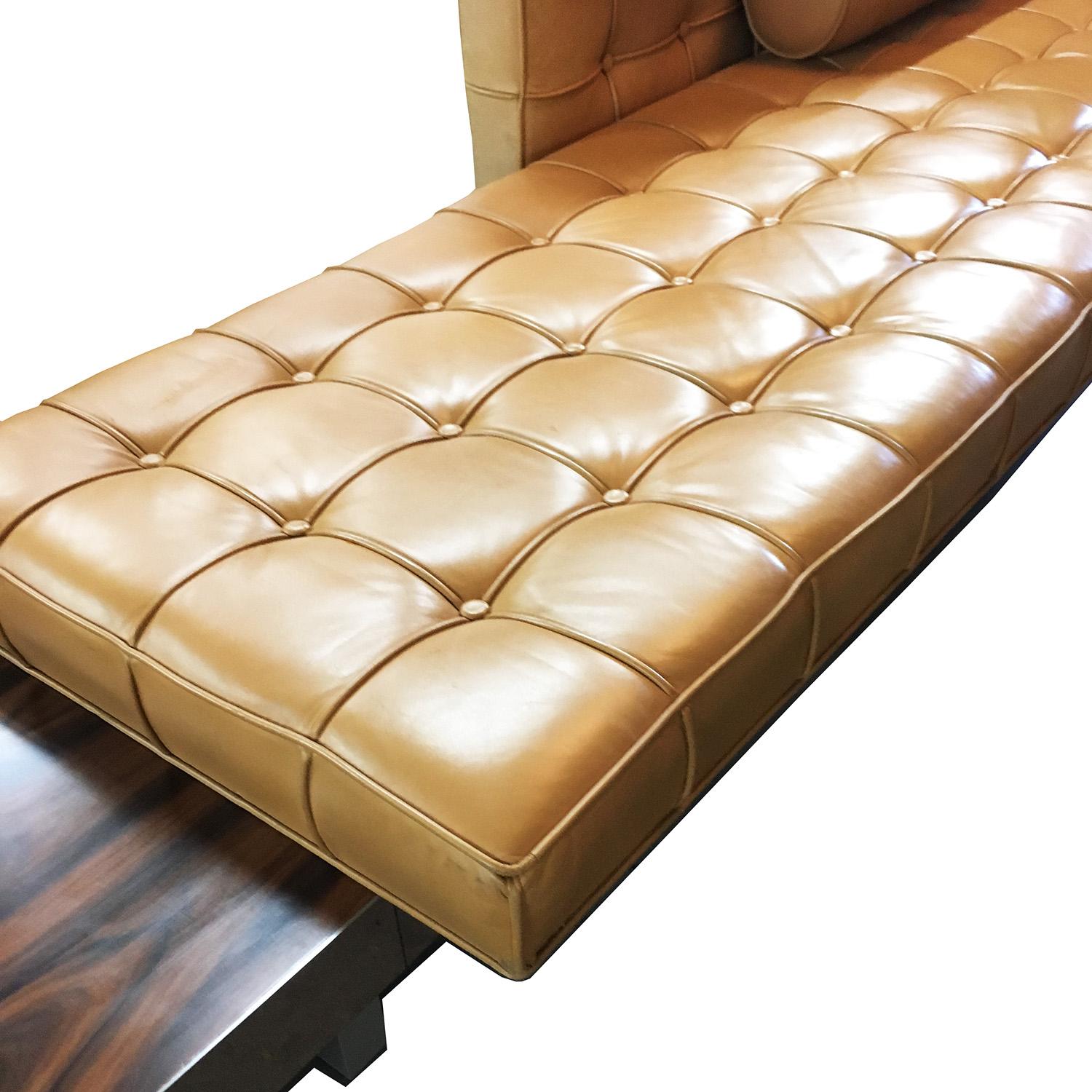 Mid-Century Modern Leather Sofa by Phillippe Starck for SLS Hotel Beverly Hills