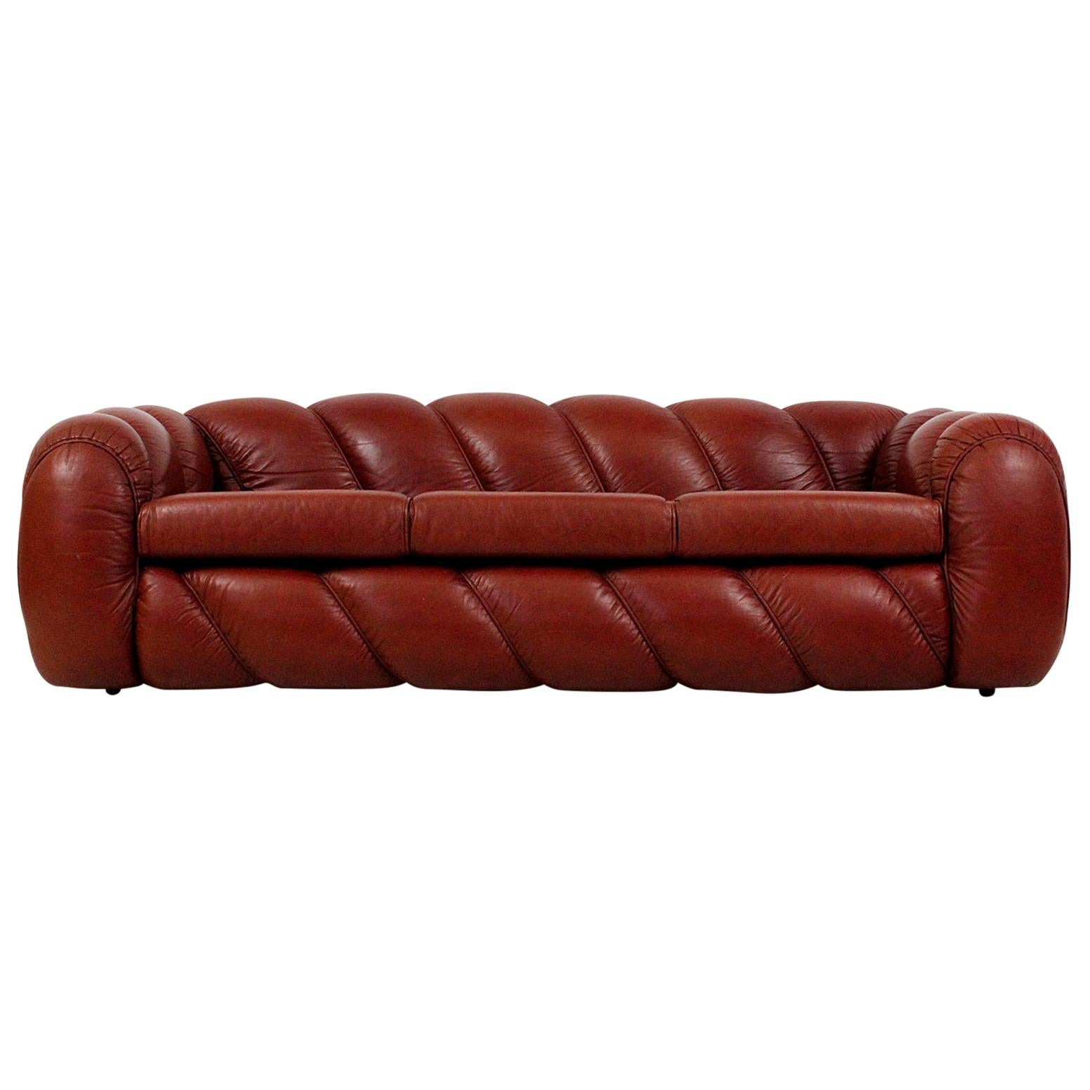 Leather Sofa by Vivai del Sud