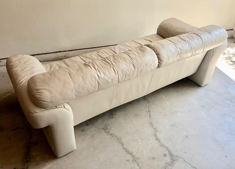 Leather Sofa by WK Möbel For Sale 1