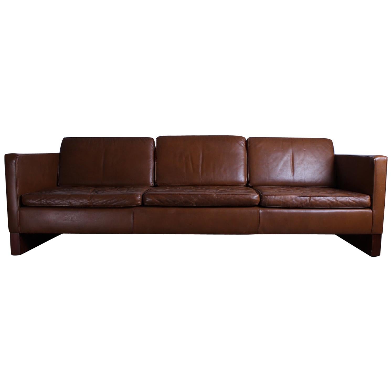 Leather Sofa Designed by Mies van der Rohe for Knoll