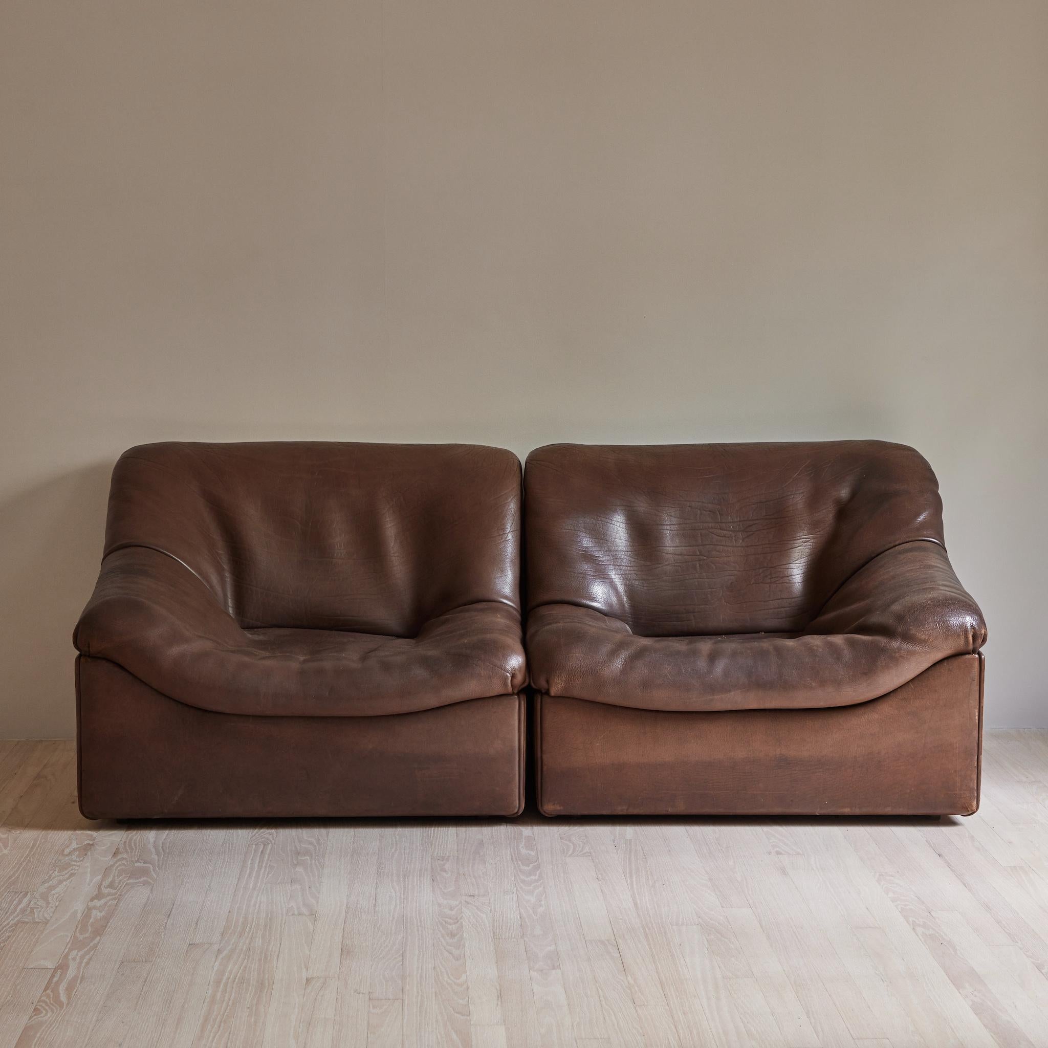 Late 20th Century Leather Sofa