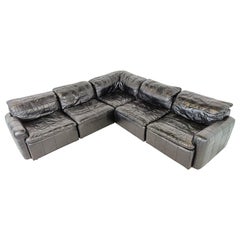Leder-Sofa von Laauser, 1970er-Jahre