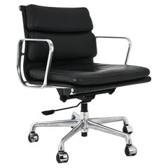 Leather Soft Pad Chair by Charles and Ray Eames for Icf, 1970s