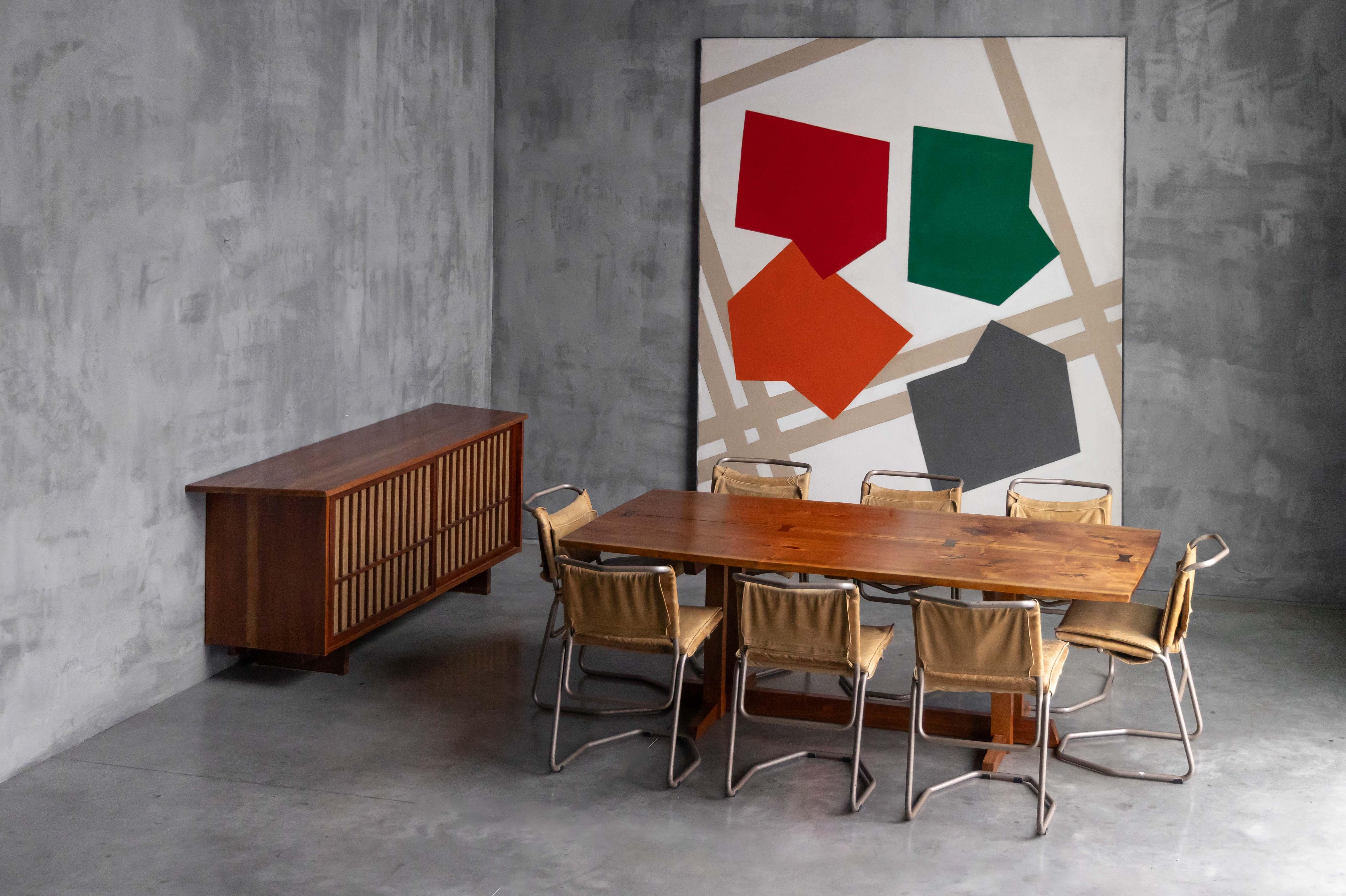 Leather & Steel Dining Chair by Raymond Rombouts, Belgium, 20th Century For Sale 8