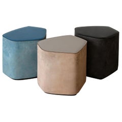 Leather Stools by Nestor Perkal