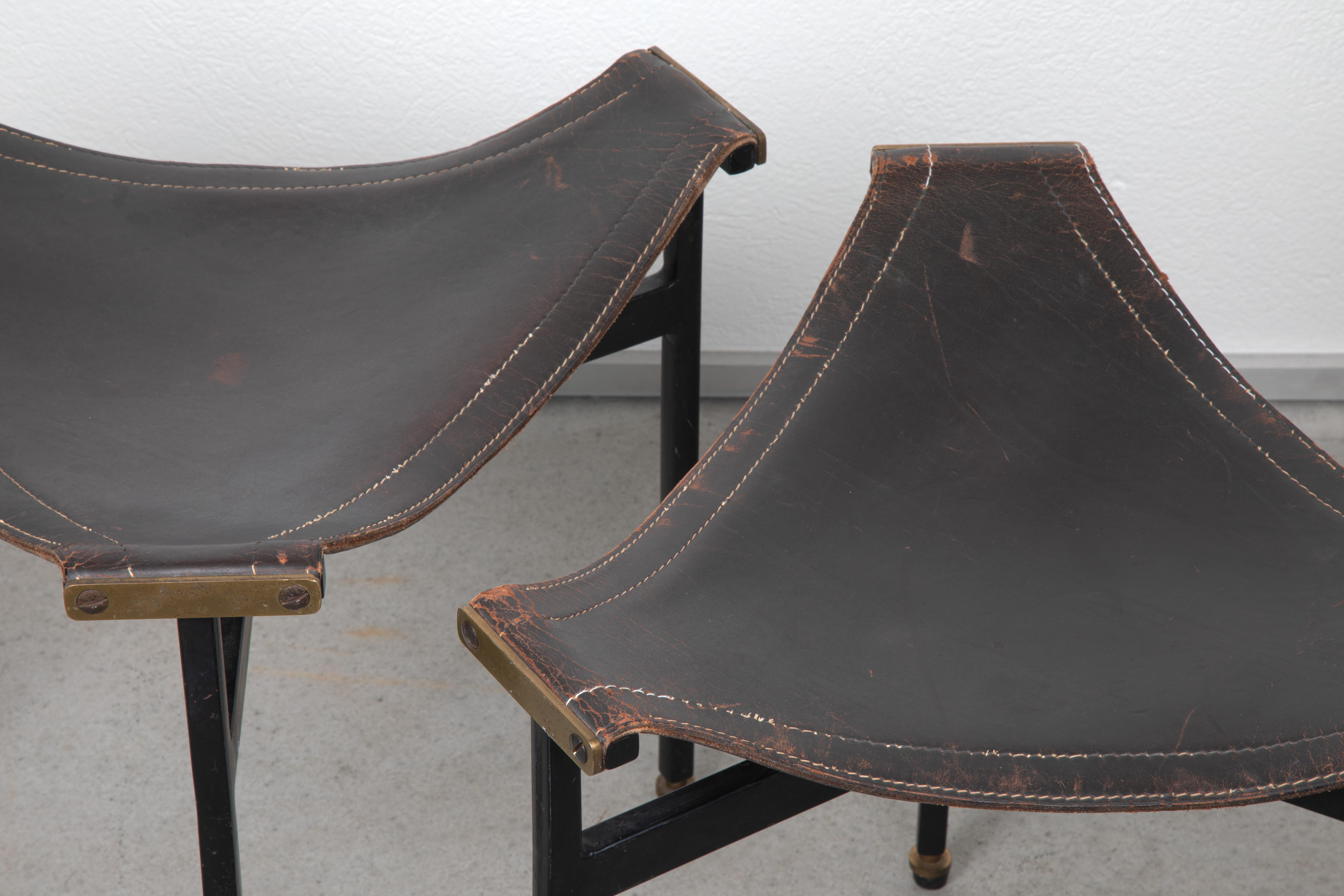 Leather Stools For Sale 1