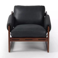 Leather Strap Lounge Chair