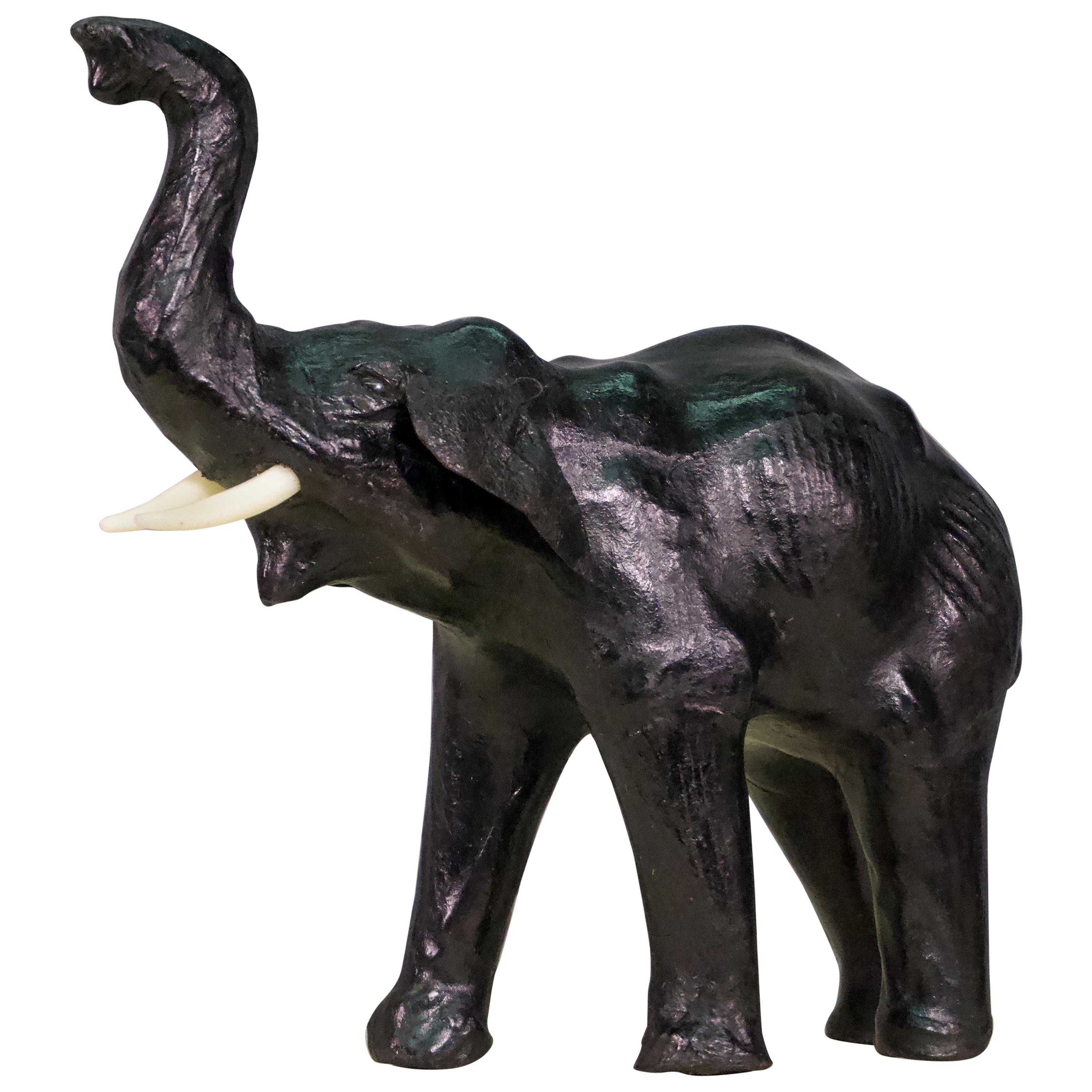 Leather Stuffed Elephant For Sale