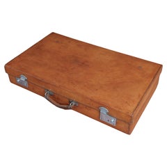 Used Leather Suitcase, Circa 1920