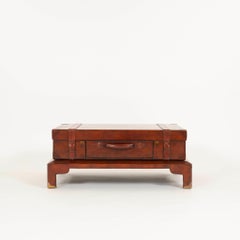 Leather Suitcase Cocktail Table