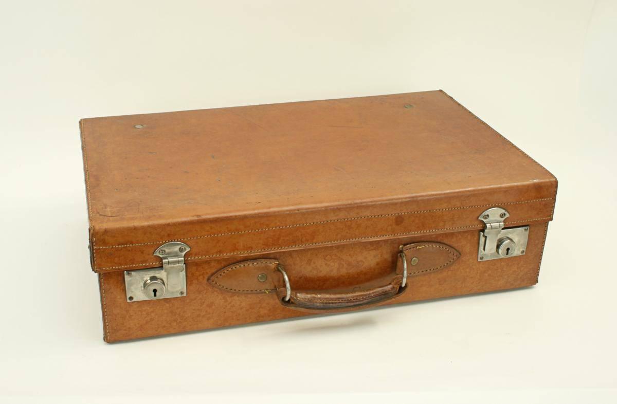 Early 20th Century Leather Suitcase