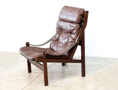 Leather Swedish Hunter Chair by Torbjorn Afdal