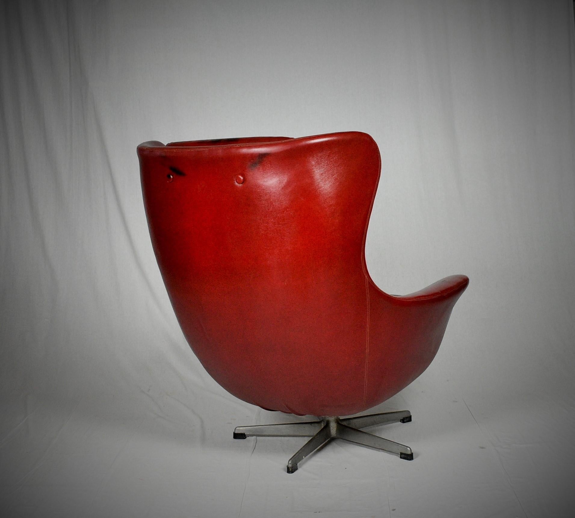 Leather Swivel Armchair, 1965s from UP Závody For Sale 3