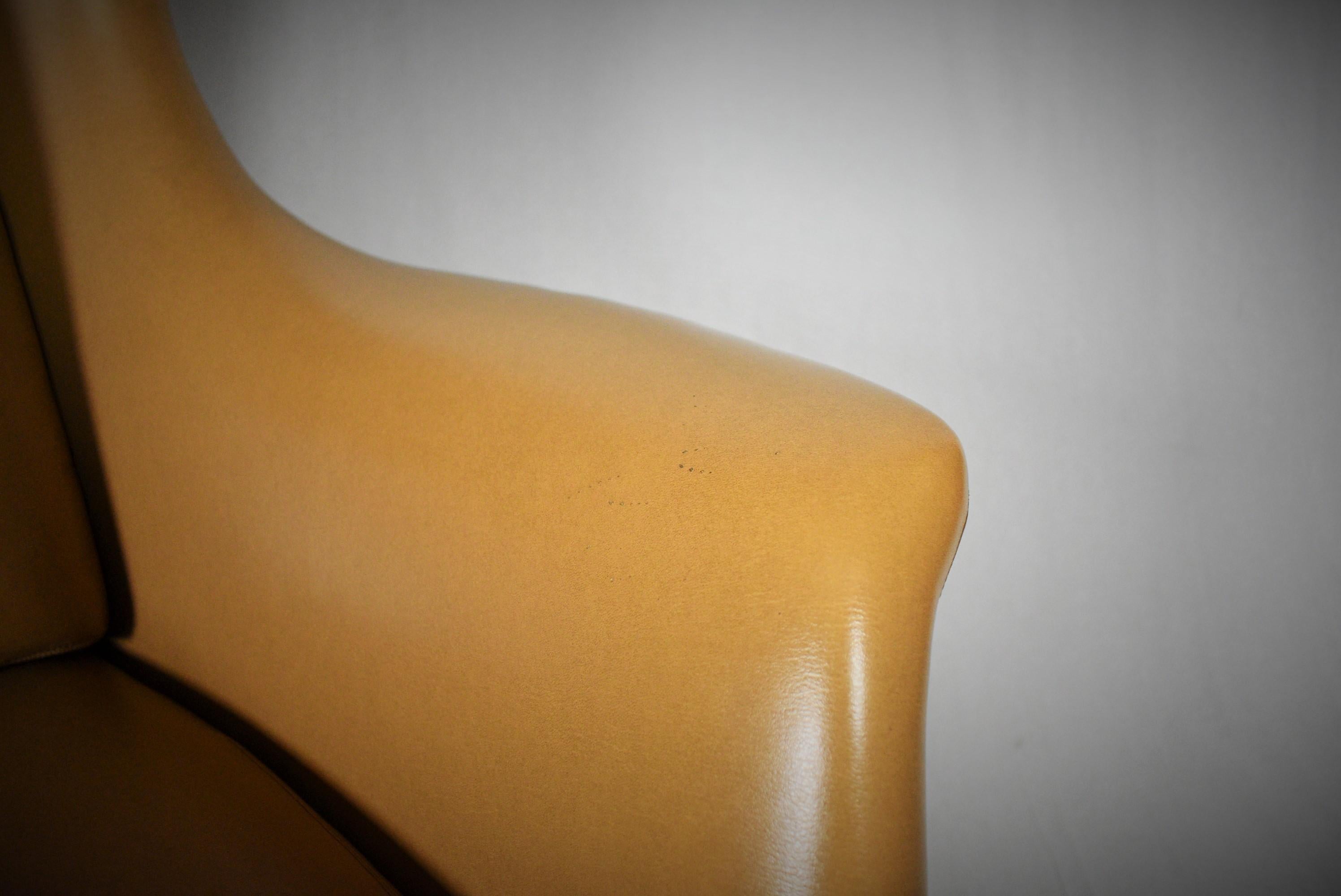 Leather Swivel Armchair, 1965s from UP Závody 2