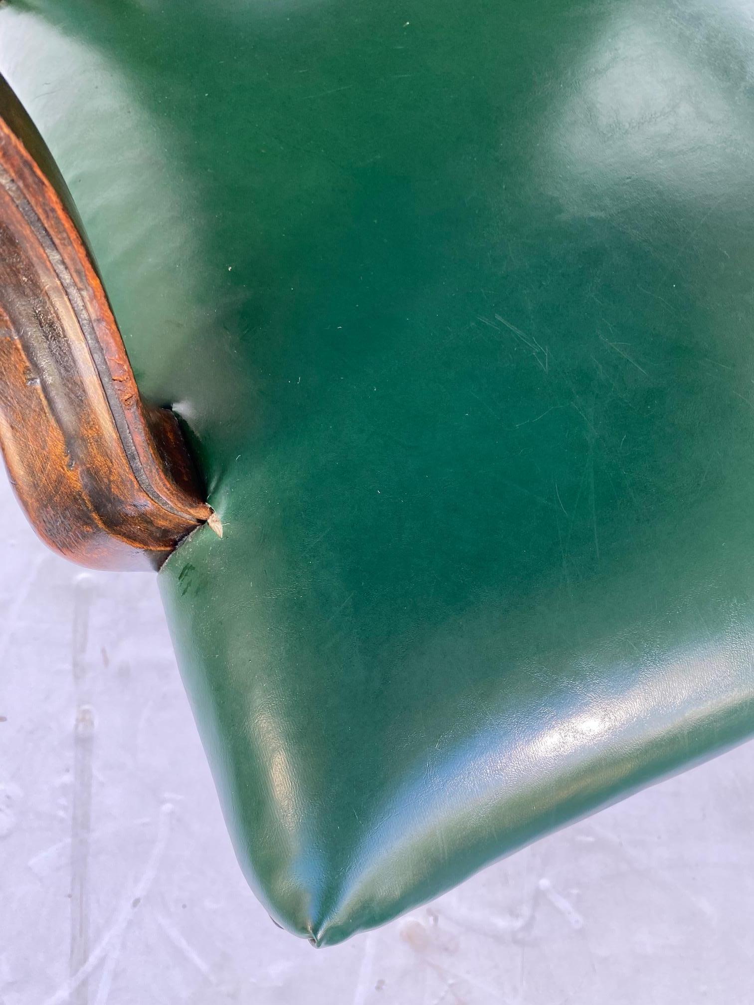 Chaise de bureau pivotante en cuir Bon état - En vente à Pomona, CA