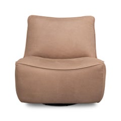 Fauteuil pivotant en cuir