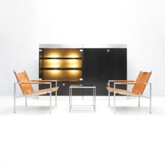 Leather Sz02 Sling Armchairs by Martin Visser for 'T Spectrum