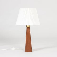 Leather Table Lamp by Lisa Johansson-Pape