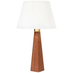 Leather Table Lamp by Lisa Johansson-Pape