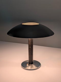 Leather Table Lamp by Metalarte, 1962