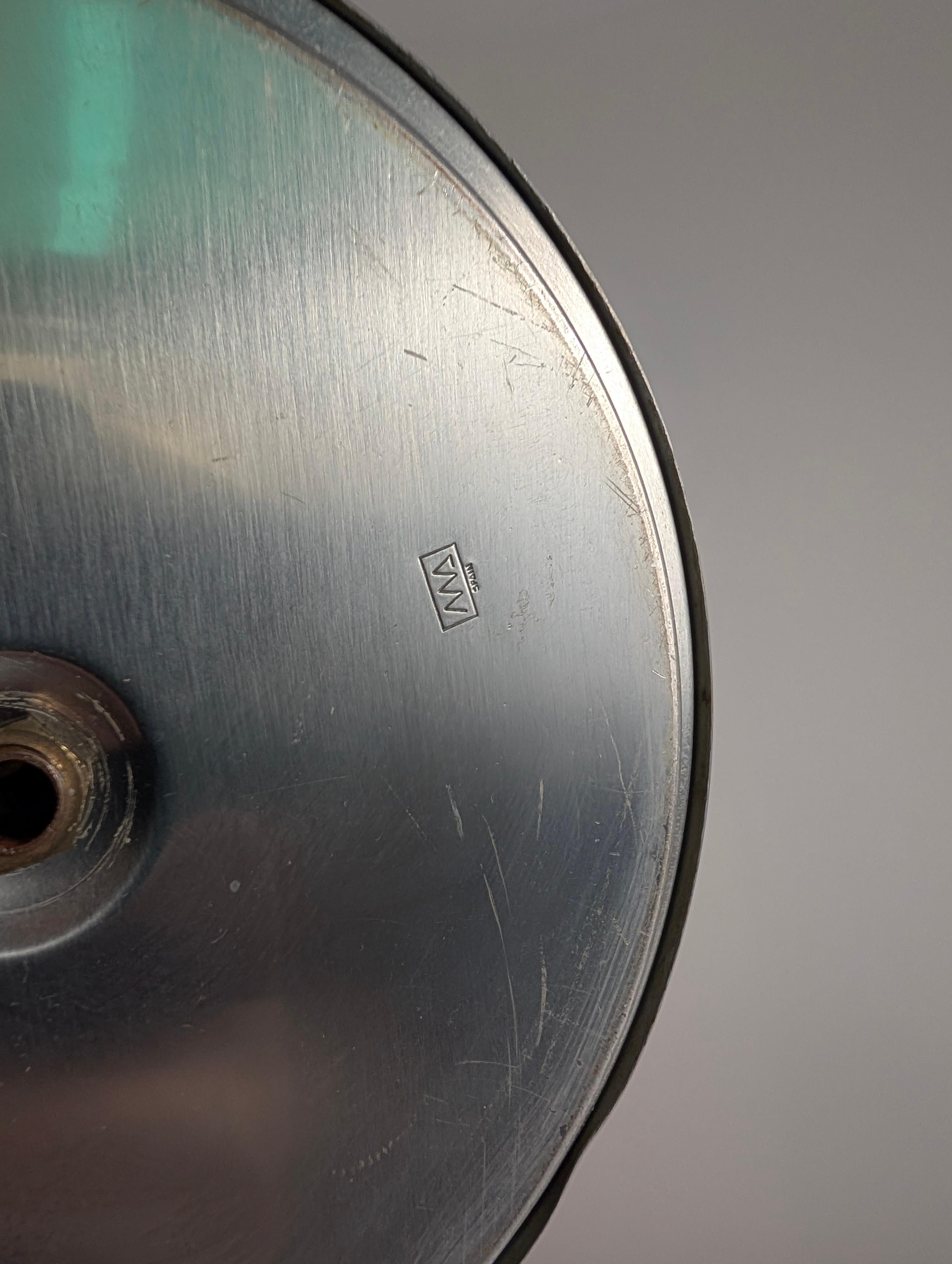 Spagnolo Lampada da tavolo in pelle di Metalarte, 1962 in vendita