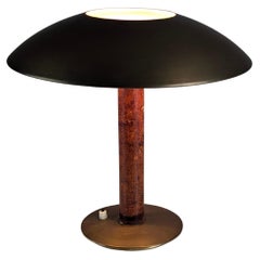 Lampada da tavolo in pelle di Metalarte, 1962